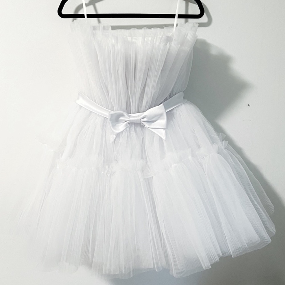 White Cupcake Tulle Dress